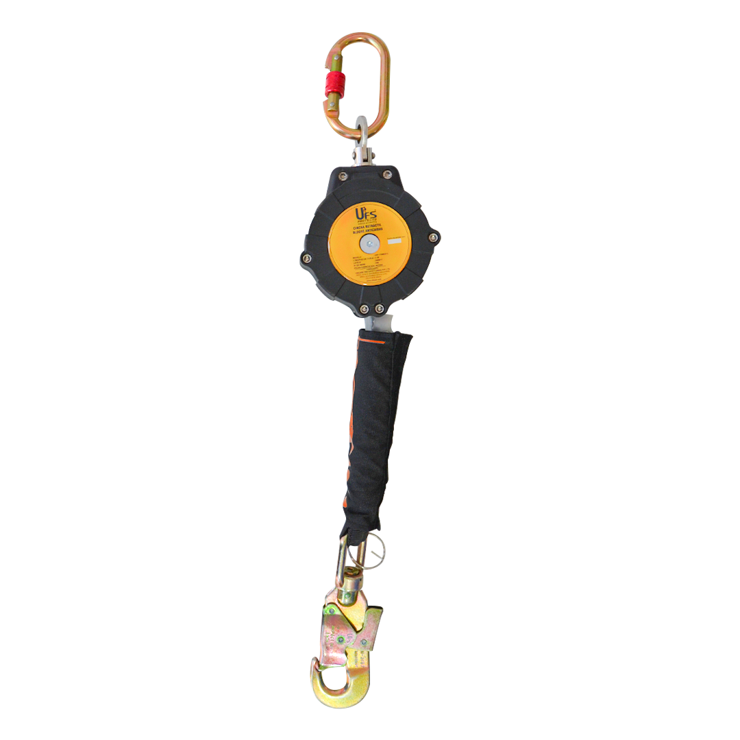 LÍNEA DE VIDA AUTORRETRÁCTIL CON CUERDA DE POLIÉSTER USP-17000 3.1 M (10 FT)